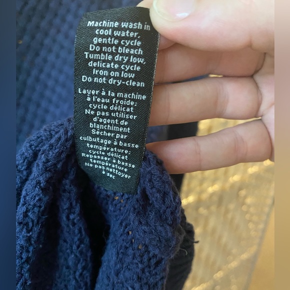 Long Sleeve Navy Blue Jessica Knit Sweater Size M/12 (10-12) - Picture 4 of 5